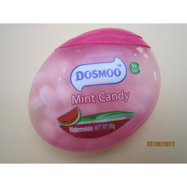Fresh breath Egg shape Sugar Free Mint Candy / 20g Watermelon Flavor Candy Pepper mint snack