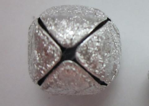 wrinkle dull polish silver jingle bells for holiday or toy DIY decoration