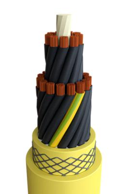 Type R-(N)TSCGEWÖU 3.6/6 To 18/30 KV Medium Voltage Reeling Drum Cable For Industrial Port Machinery Drum