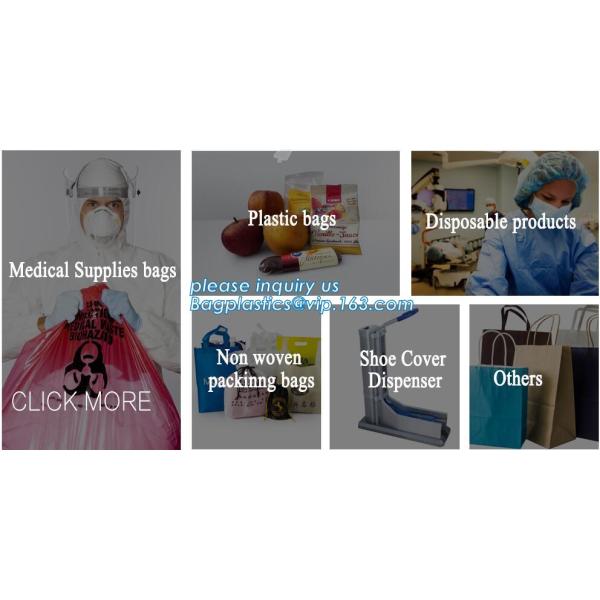 PE asbestos waste bags, Disposal Plastic Bag for Construction Waste, rubbish bag for asbestos fibers, bagplastics, bagea