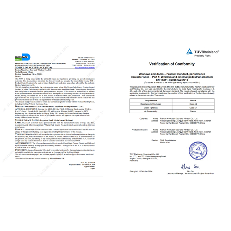 XLB-80 Series American Standard Casement Window Product Introduction