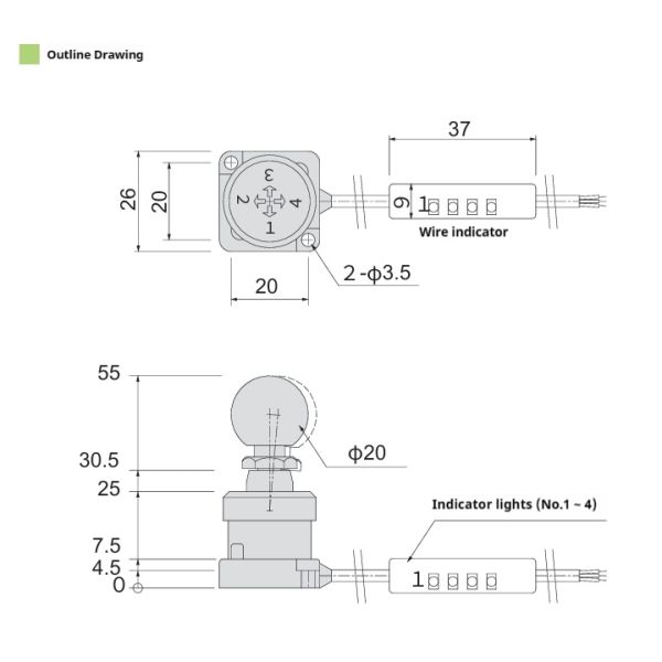 Makinopc 360 Degree Directional Contact Sensors 0.02mm Automatic CNC Measuring Controller Probes with IP65 protection ZTSX4