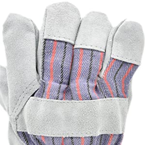 Heavy Duty Leather Welding Working Gloves, Palm safety Gloves, suede finish, cowhide, Cut Resistant, Driver Gloves