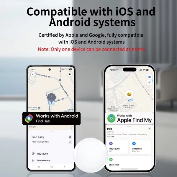 Thin Find My Tag Tracker Anti Lost Smart Airtag Card GPS RFID Finder Wallet Tracker Card