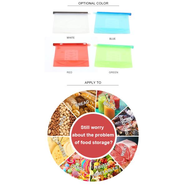 Тара для хранения кухни герметической укупорки 1500ML для замороженных продуктов