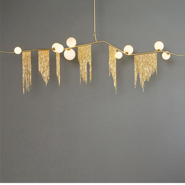 LED Modern Designer Chandelier For Dining Room Kitchen Bedroom Cherry Bomb Fringe Chandelier(WH-MI-173)