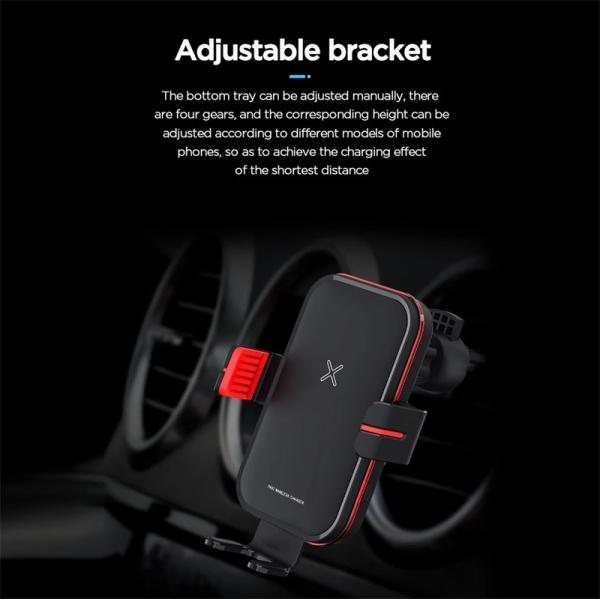 Wireless Charger Car Phone Bracket Fast Charging Wireless Charger Car Mount Mobile Phone Holder Stand
