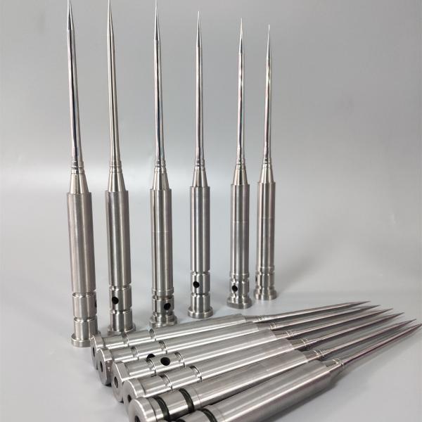 M340 Stainless Mold Steel Core Pin with Long Taper Design for High Precision ±0.005mm Medical Injection Molds