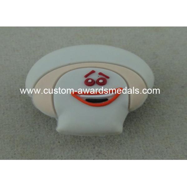 Rubber Shoe Decorate 3D PVC Lapel Pin , Promotional PVC Photo Frame Wrist Band