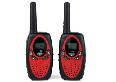 Walkietalkie pequenos materiais do ABS para uma comunicação da equipe vermelha/cor do preto