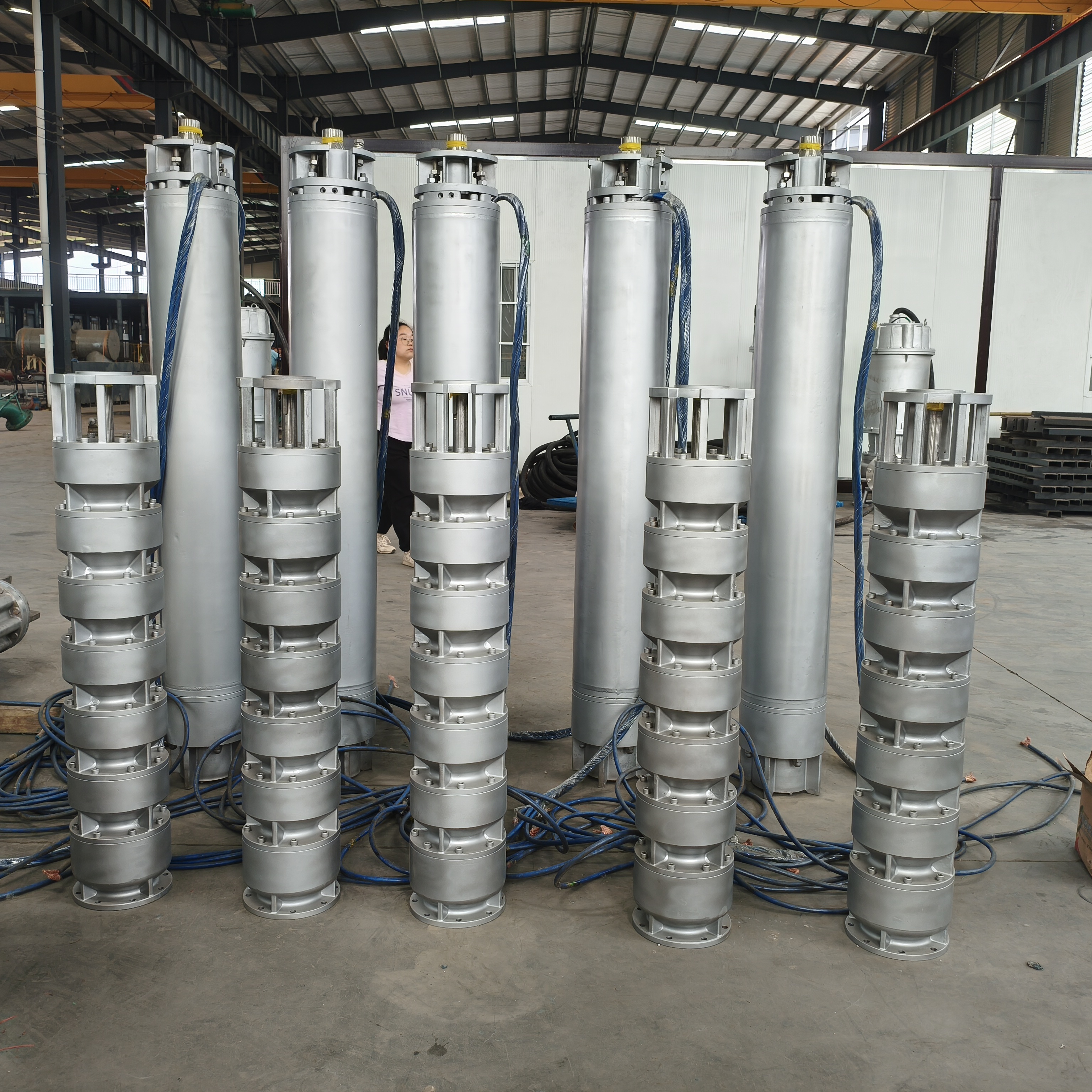 525 m³/h Flow 350 m Head 1000 kW Power Stainless Steel Deep Well Submersible Seawater Pump