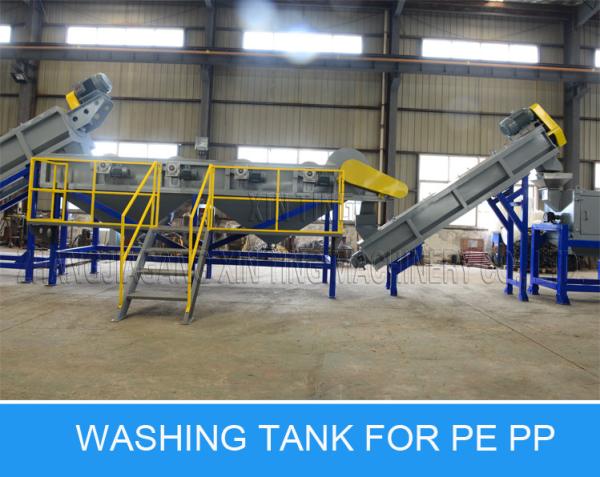 3000kg / Hr Woven Bag Film HDPE Recycling Machine Crushing Washing Line