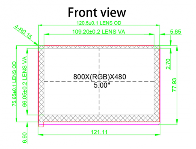 800x480 IPS TFT Screen 5 Inch Raspberry Pi Touch Display YQ84-5DSI