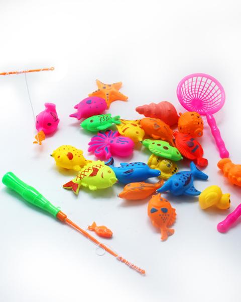 Magnetic Fishing Toy Sets Kid Children Bath Time and Pool Party funny fish toy educational toys
