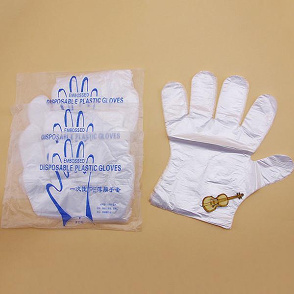 Household Clear Plastic Gloves Non Slip Good Air Tightness Environmental Protection