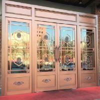 Stainless Steel Decorative Entry Door Exterior Double Security Door For House
