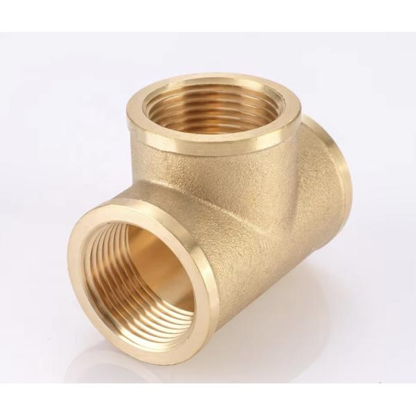 Медный Tee латуни трубы подключения трубки водоснабжения подключения нитки латуни подключения латуни остановки контрольного клапана