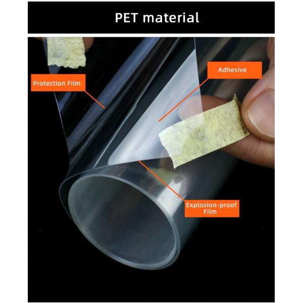 4 8 24mil PET Car Windshield Armor Safety Window tint Glass Protection Film Explosion Proof windshield protection film