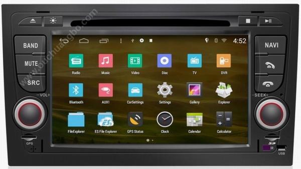 Ouchuangbo autoradio DVD gps Audi A4 2002-2008 S160 platform with 8G flash android 4.4 OS