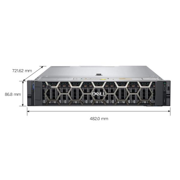 Прямой DELL Server PowerEdge R750XS Одиночный хост с 8 местами диска и памяти