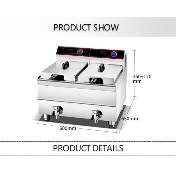 7kw 8L Commercial Kitchen Cooking Equipment For Fast Food