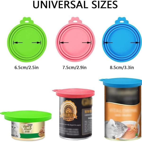 BPA FreeFood Can Lids Силиконовая коробка для кормления домашних животных для собак и кошек