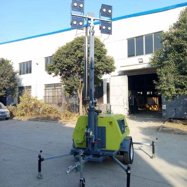 9m Trailer Mobile Lighting Vehicle 6KW Diesel Mobile Lighting System