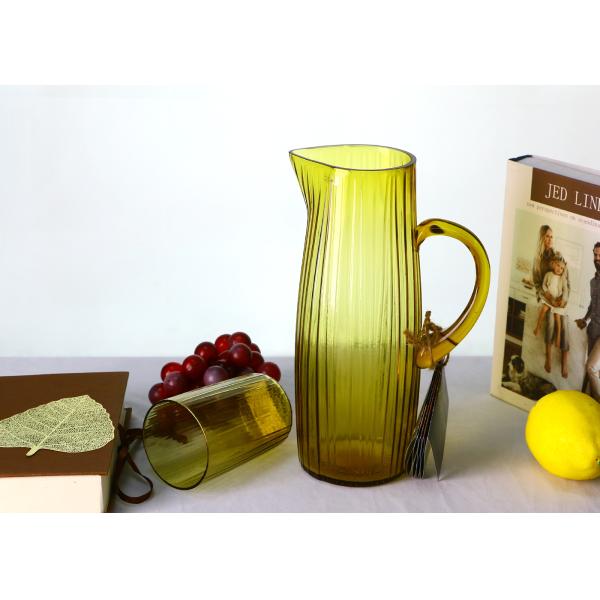 Amber Hand Made Lead Free Crystal Glass Wine Decanter 1400ml