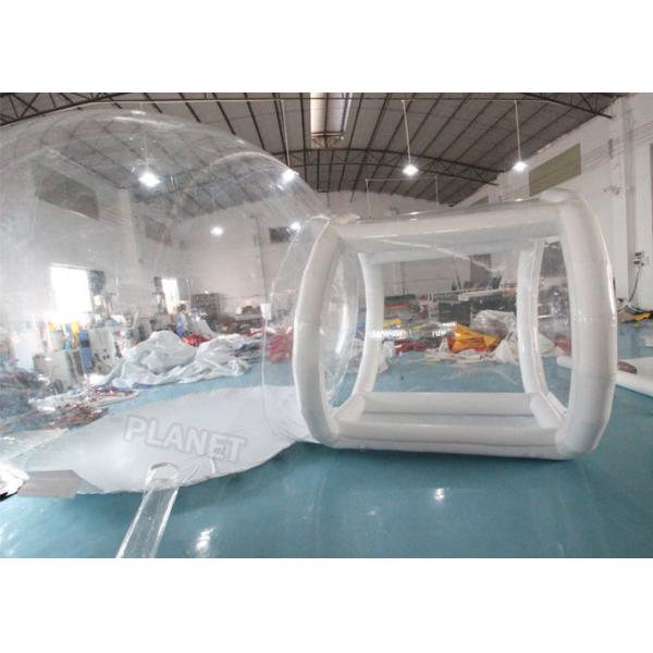 Hotel Inflatable Crystal Bubble House Tent With Airtight Tunnel
