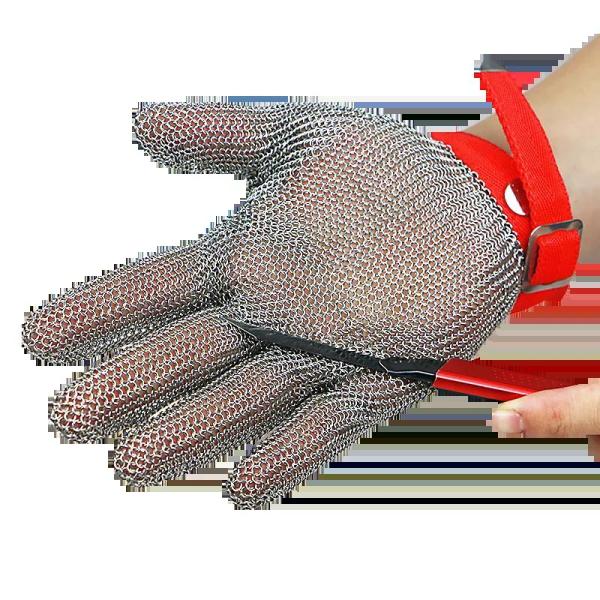 Anti Cut Stainless Steel Safety Gloves Wire Metal Mesh Cut Resistant Breathable