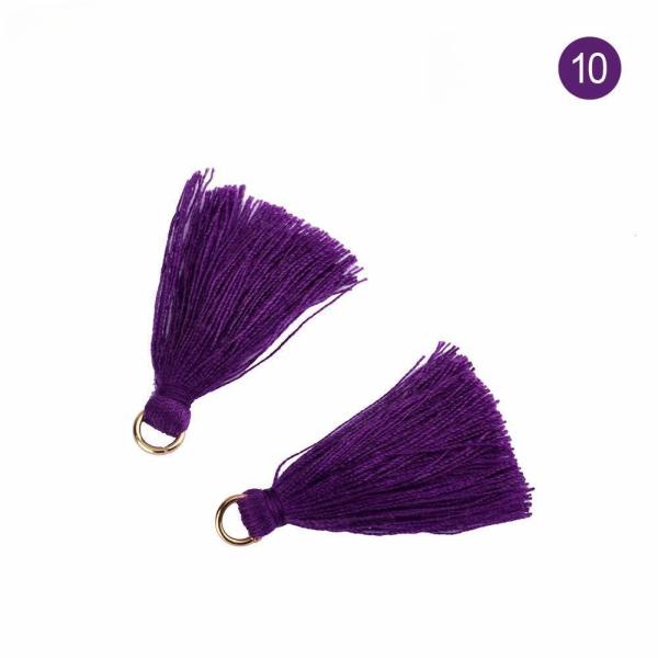 Цветные хлопчатобумажные тазлы 3 см Одежда Декорация хлопчатобумажные нитки тазлы