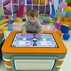 Multi-Touch Screen Interactive Game Table for Kids with Educational Animation Display and 970mm*608mm*500mm Size
