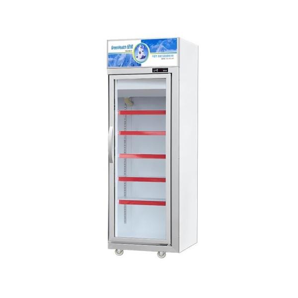 -18 ~ congelador de vidro ereto comercial da porta 22℃ para a galinha da carne/gelado
