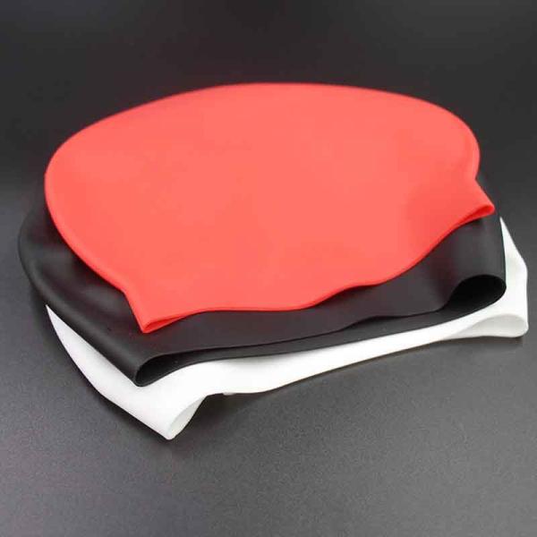 Adult Children Silicone Swimming Hat , Durable Soft Silicone Bathing Cap