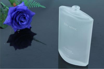 garrafa de vidro pequena geada 150ml do tubo de ensaio do perfume com Friso-no pulverizador do perfume para o cosmético