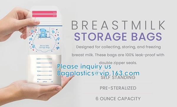Airproof Pouch Bags, Slider Pouch Bags, Zipper Pouch Bags, Breastmilk Storage, pumping, freezing