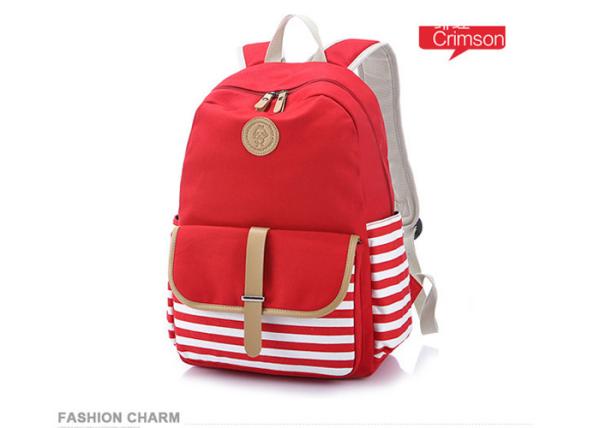 Teens Girls USB Charger Lightweight School Backpack Canvas Polyester Lining