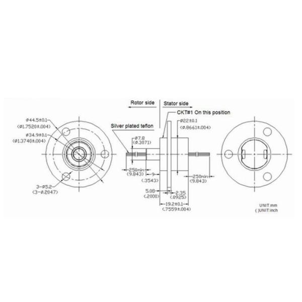 Кольцо выскальзывания капсулы CCTV с 6 Circuits@ 2 amps в предохранение от цепи IP54