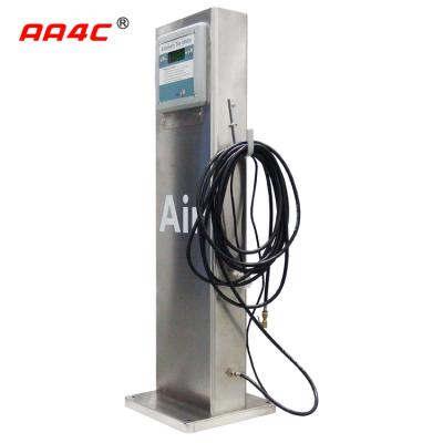 Pedestal Automatic Digital Tyre Inflator (Outdoor, Inflator IP66) E-010-OD-WP-N-SL (Stainless steel cabinet)