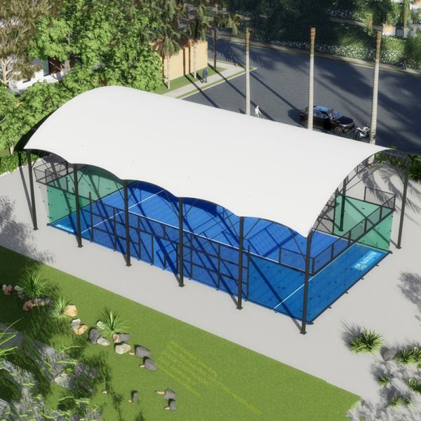 Customized Outdoor Tent For Community Squash Court Shed Padel Cover Roof