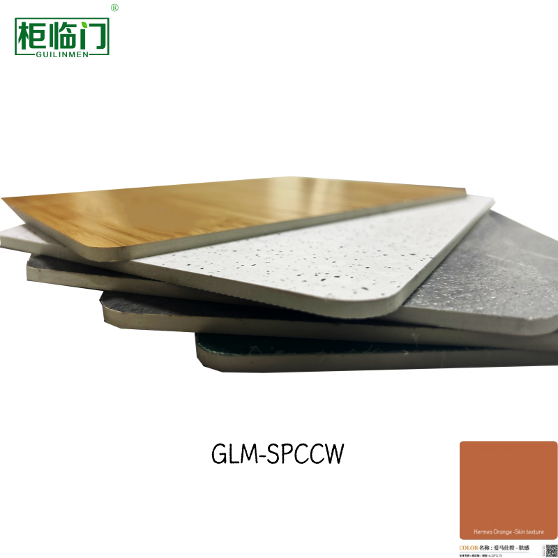High Density SPC Crystal Wall Panel Rigid Core Stable Non Deformable