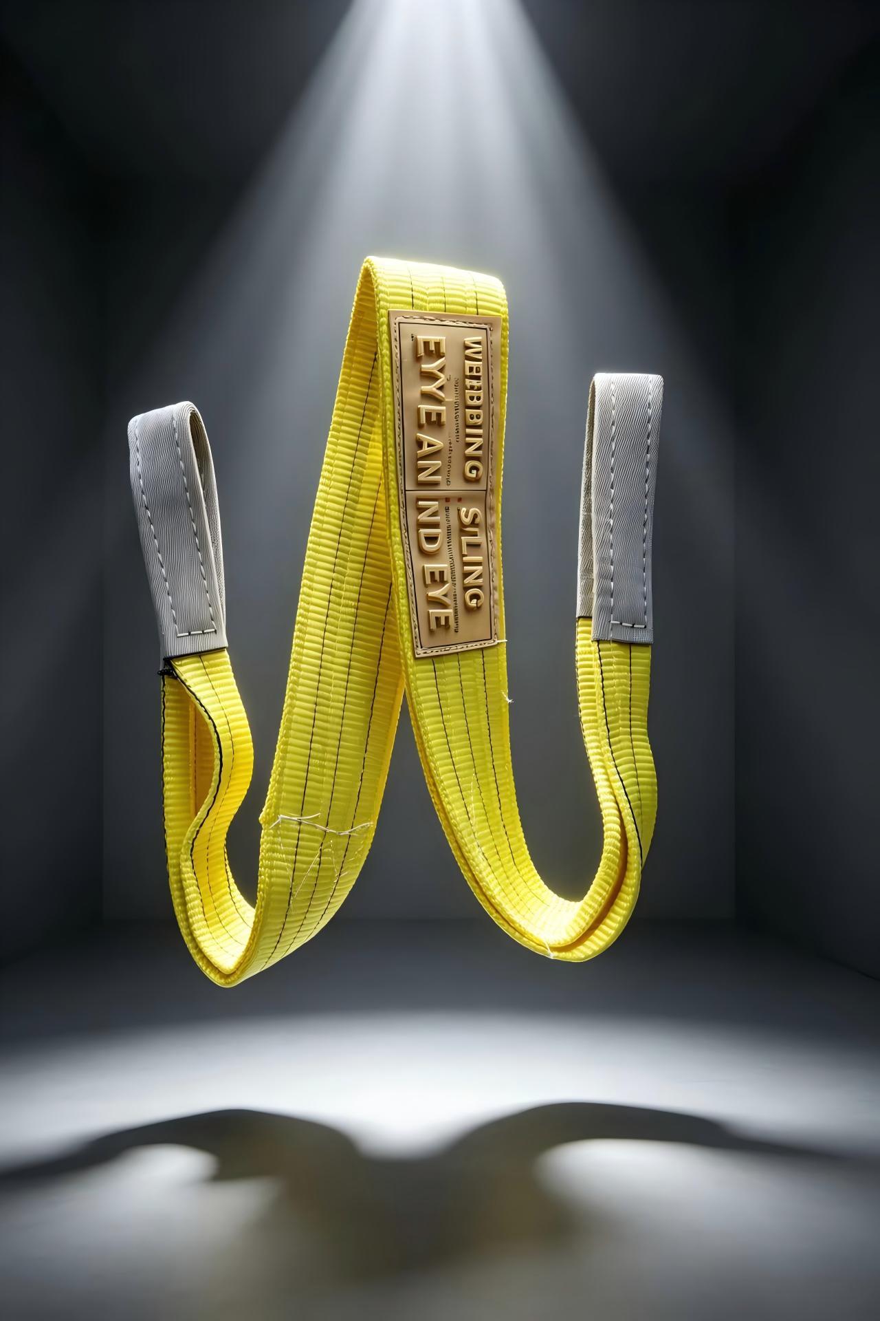 1ton - 10ton Polyester Lifting Sling 6:1 Double Layer Double Eye Sling