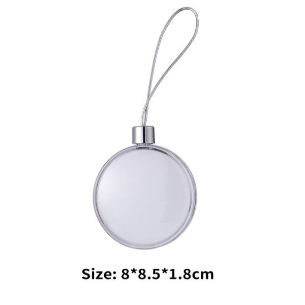 Sublimation Snowflake Ornament Plastic Christmas Pendant Sublimation Blank Christmas Hanging Decorations