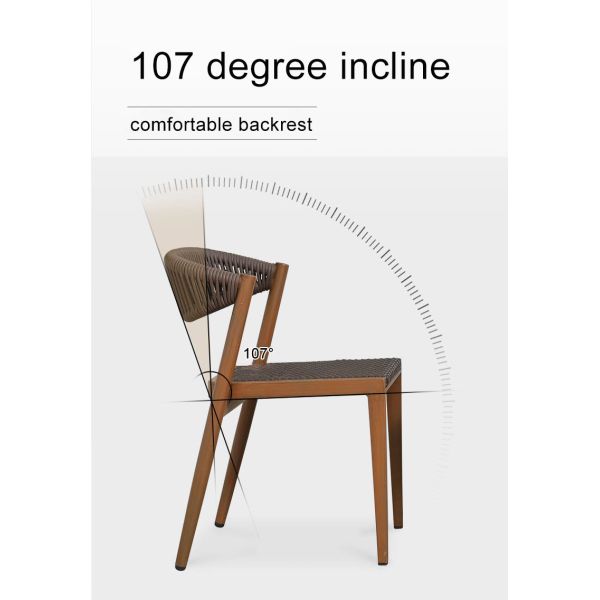 Indoor and Outdoor Furniture Storage Space Saving Rattan Garden Table and Chairs