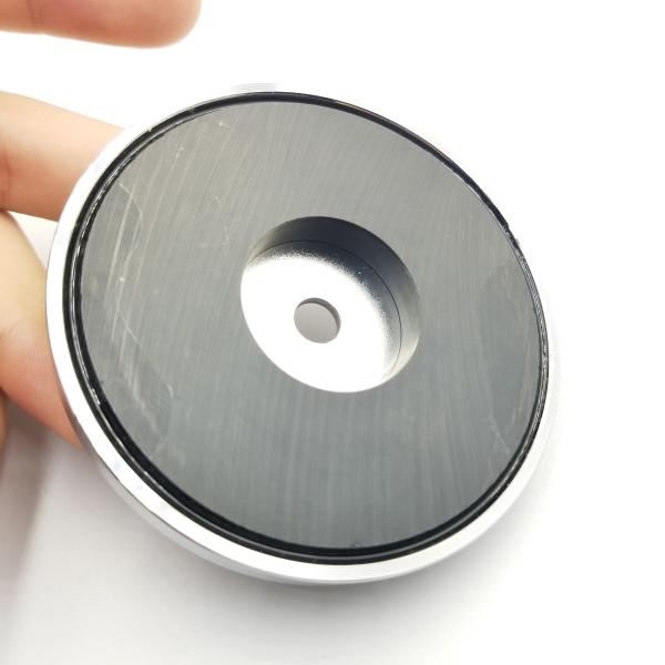 D60mm Y30BH Cup Shape Pot Magnet/Ceramic Shallow Pot Magnet/Ferrite Magnetic Fastener Round Base Pot Magnet