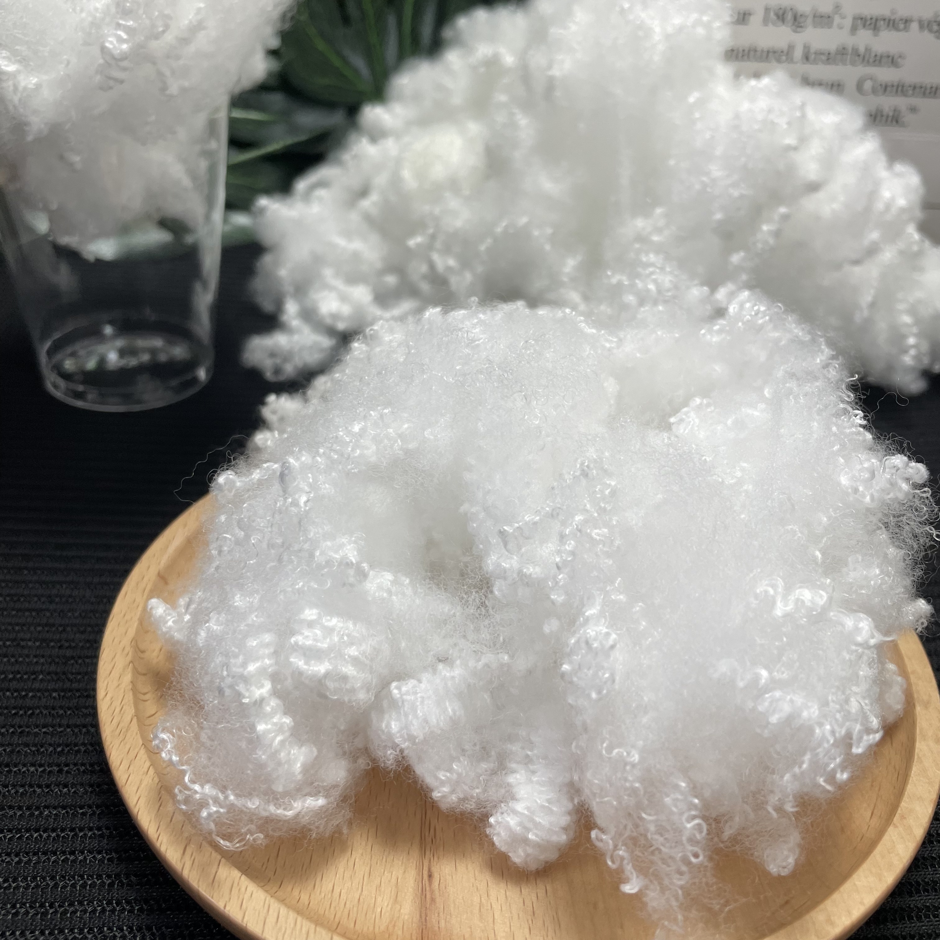 Hollow Down Alternative Staple Fiber,baby soft texture  Fluffy Resilient Polyester Fill for Home Textile & Plush Toys