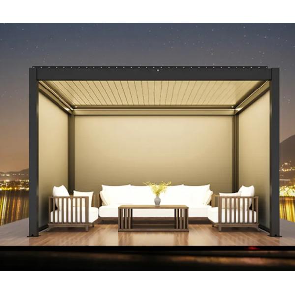 Electric Waterproof Pergola Roof Canopy Bioclimatic Retractable Aluminum Pergola
