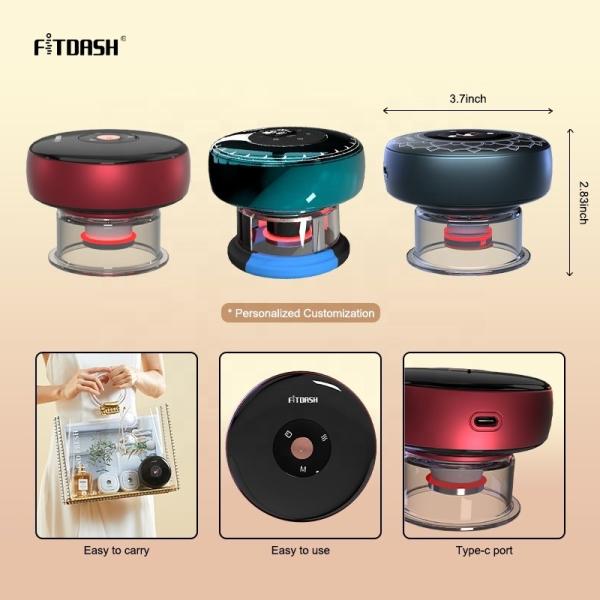 7W Fitdash Negative Pressure Vacuum Multifunctional Massager with 9 Levels EMS Cupping