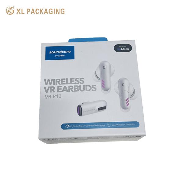 XL Packaging Custom Packaging Box Factory Custom Design White Cardboard Headphone Paper Gift Boxes Bluetooth Earphone Packing Box For Earphones