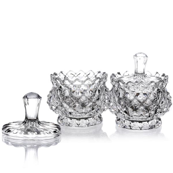 2022 Hot sale Classic Pattern Transparent Candy Storage Canister with home